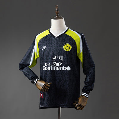 Dortmund Trikot 1995-96 Auswärts Retro-Fußballtrikot Langarm