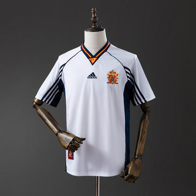 Spanien Trikot 1998 Auswärts Retro Fußballtrikot
