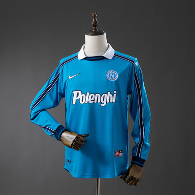 Napoli Heimtrikot 1998-99 Retro Fußballtrikot Langarm