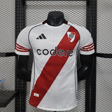 Player Version River Plate Jersey 25/26 Home Football Kit Soccer Jersey - PalmSportss