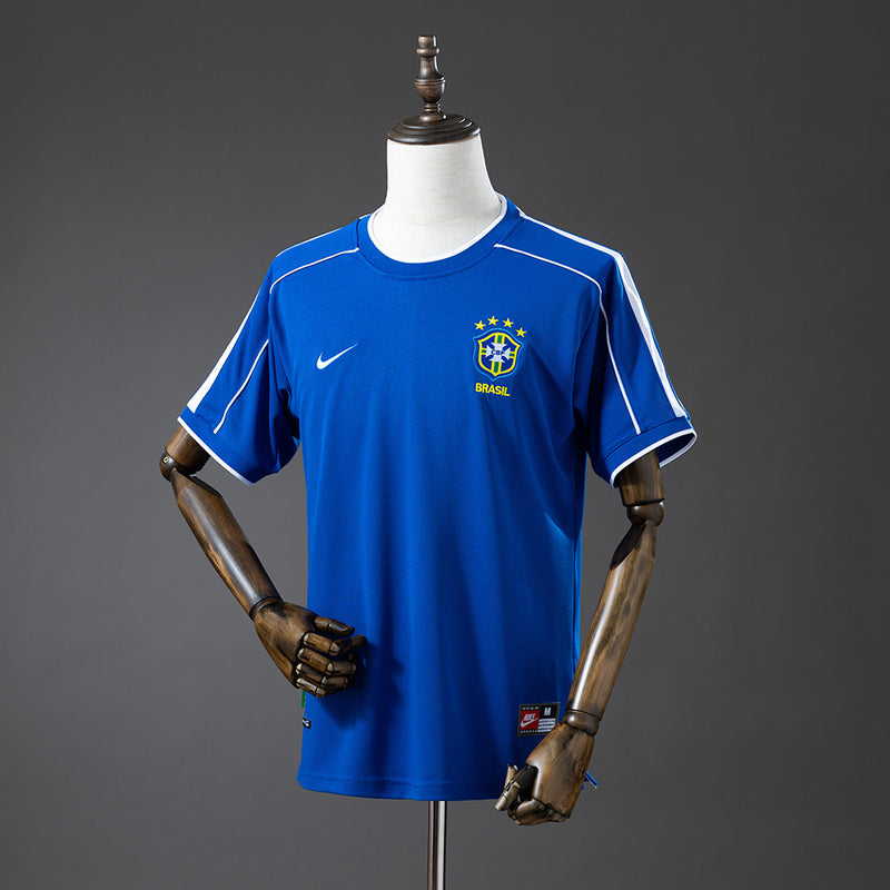 Brasilien Trikot 1998 Auswärts Retro Fußballtrikot