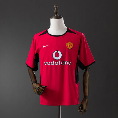 Man United Trikot 2002-04 Heim Retro Fußball-Kit