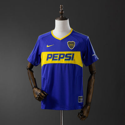 Boca Juniors Trikot 2003-04 Heim Retro Fußballtrikot