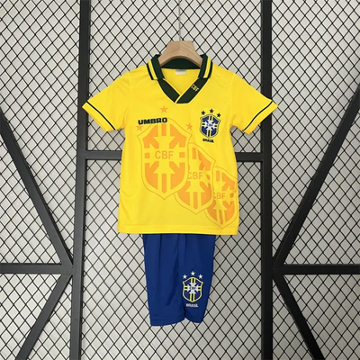 Retro Kids Brazil Home Jersey 93/94
