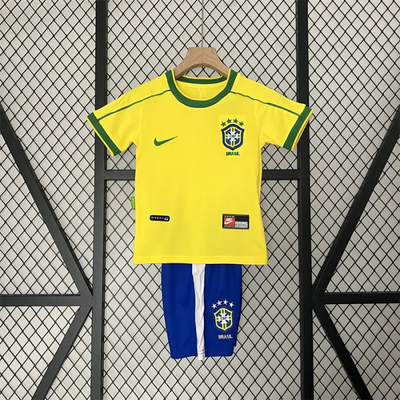 Retro Kids Brazil Home Jersey 1998