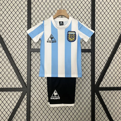 Retro Kids Argentina Home Jersey 1986