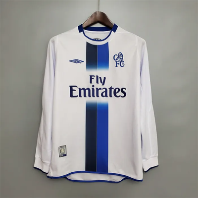 Chelsea Jersey Away Kit 2003/05 Retro Long Sleeves Football Team Soccer Shirt