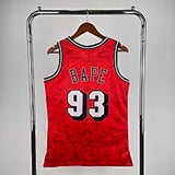 BAPE×M&N joint jersey: Heat red - PalmSportss