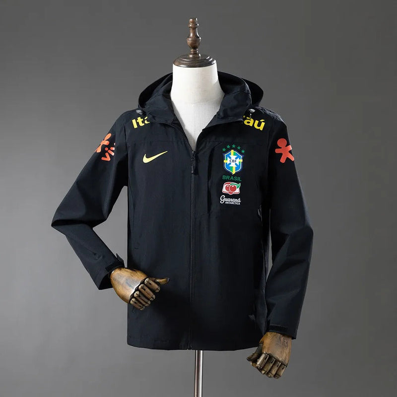 Brazil Windbreaker 2025/26 Black Football Kit
