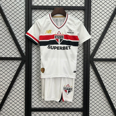 kids sao paulo home jersey 25/26 home football kit soccer jersey