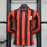 Player Version AC Milan Jersey 25/26 Long sleeves 125-Year Anniversary Football Kit Soccer Jersey - PalmSportss