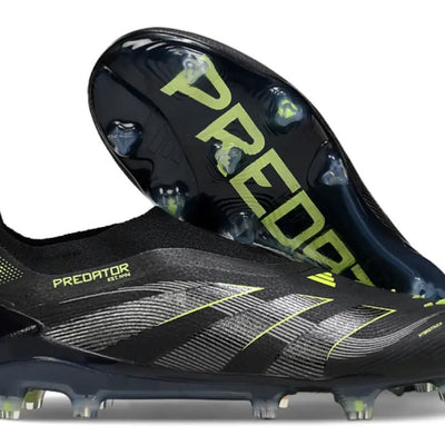 Predator Elite Laceless FG Black/Green