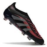 Predator Elite Laceless FG Black/Red
