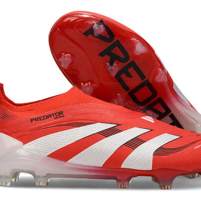 Predator Elite Laceless FG Red/White