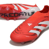 Predator Elite Laceless FG Red/White